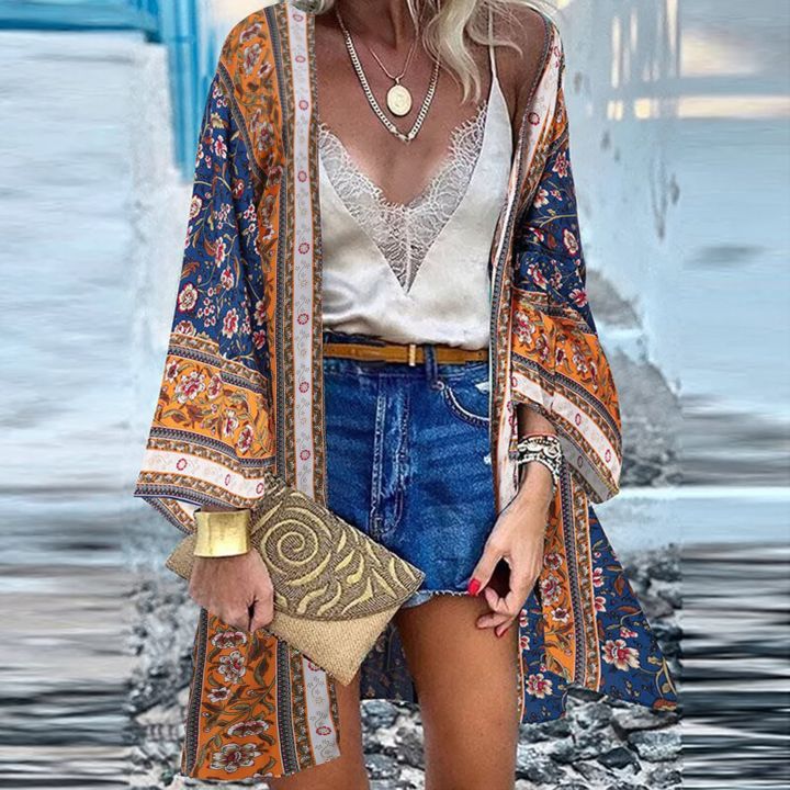 Bohemian%20Printed%20Cardigan%20Women's%20Summer%20Blouses%20Kimono%20Cape%202024%20Casual%20Long%20Sleeve%20Floral%20Blsua%20Female%20Open%20Front%20Tunic%20Blusas%20House%20Foocus%20-%20Image%207