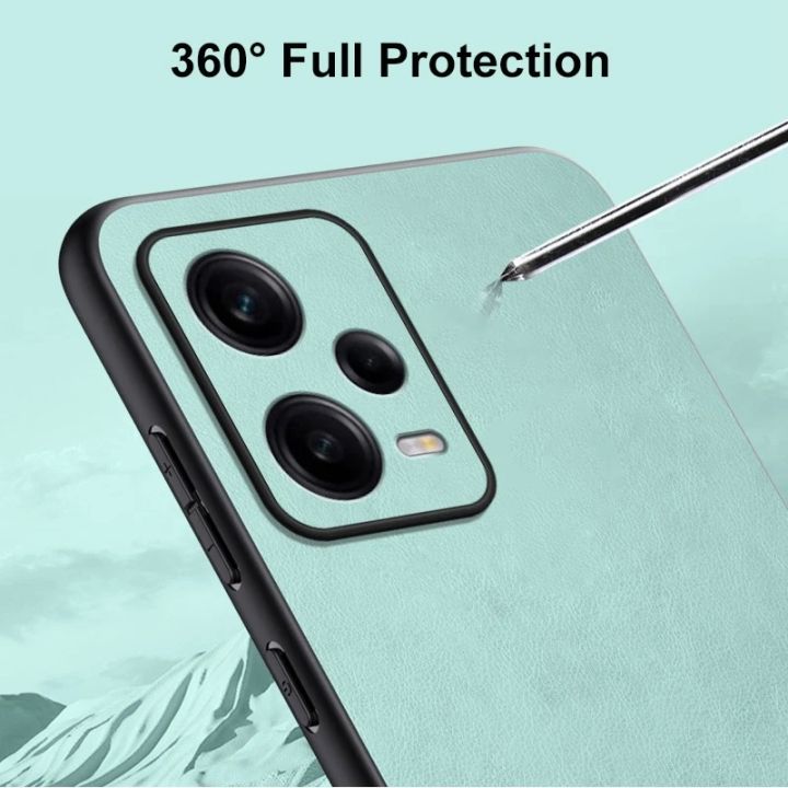 For%20Redmi%20Note%2012%20Pro%205G%20Case%20360%20Degrees%20Protection%20Leather%20Soft%20Border%20Anti-fingerprint%20Color%20Blocking%20Design%20For%20Redmi%20Note%2012%20Pro%205G%20Back%20Cover%20-%20Image%207