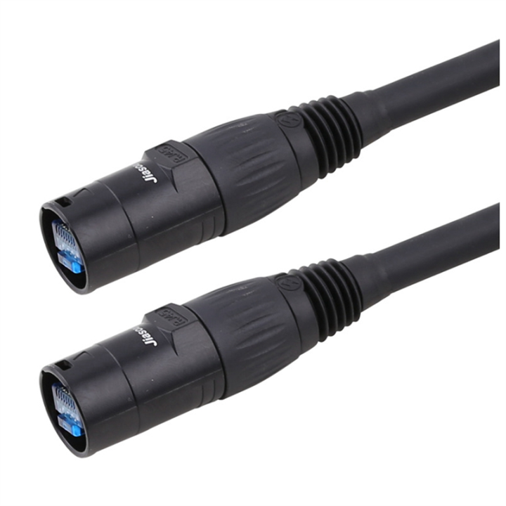 CAT6 Ethernet Cable, EtherCON-Compatible RJ45 Connectors for Entertainment Stage Studios 1 Meter