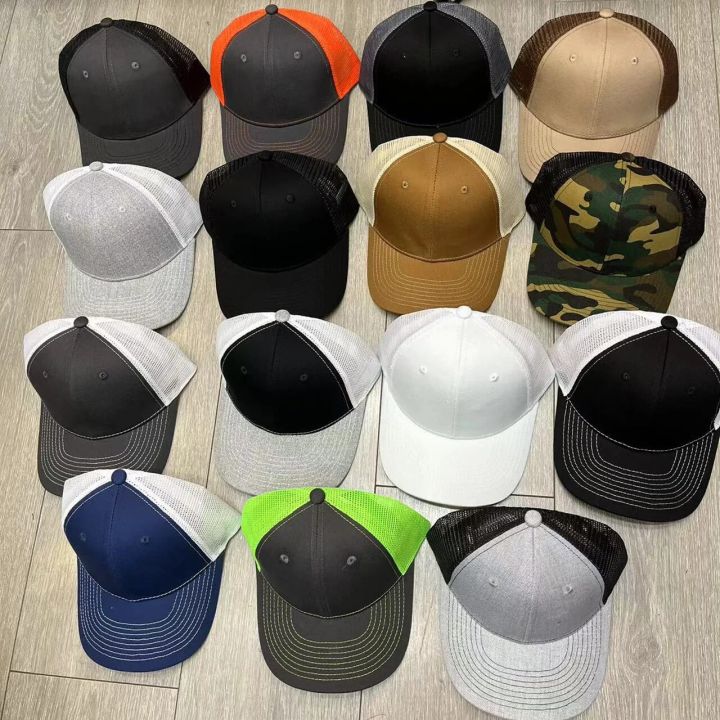 New Richardson 112 Trucker Hat Men Kpop Blank Mesh Baseball Caps Casquette Gorras Sun Hats