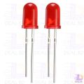 50Pcs Led Red Led 5Mm Round Led Light Emitting Diode Basic Red Light Bulbs For Electronics Project Indicator Front Panels Light Diy - Rgb Light. 