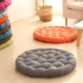 Cotton and linen cushions, solid color, thickened, enlarged Japanese futon, home meditation, yoga mats, balcony living room, tatami mats.