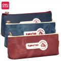 Deli 66976 Denim Triangle Bag Multi-Purpose Pencil Case (mixed).