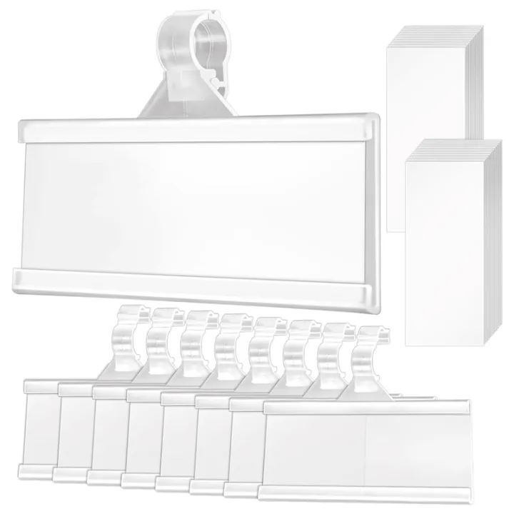 150%20Pieces%20Plastic%20Wire%20Shelf%20Label%20Holders,%20Reusable%20Price%20Label%20Holder%20with%20Locks,%20Label%20Display%20Holder%20Easy%20to%20Use%20-%20Image%205