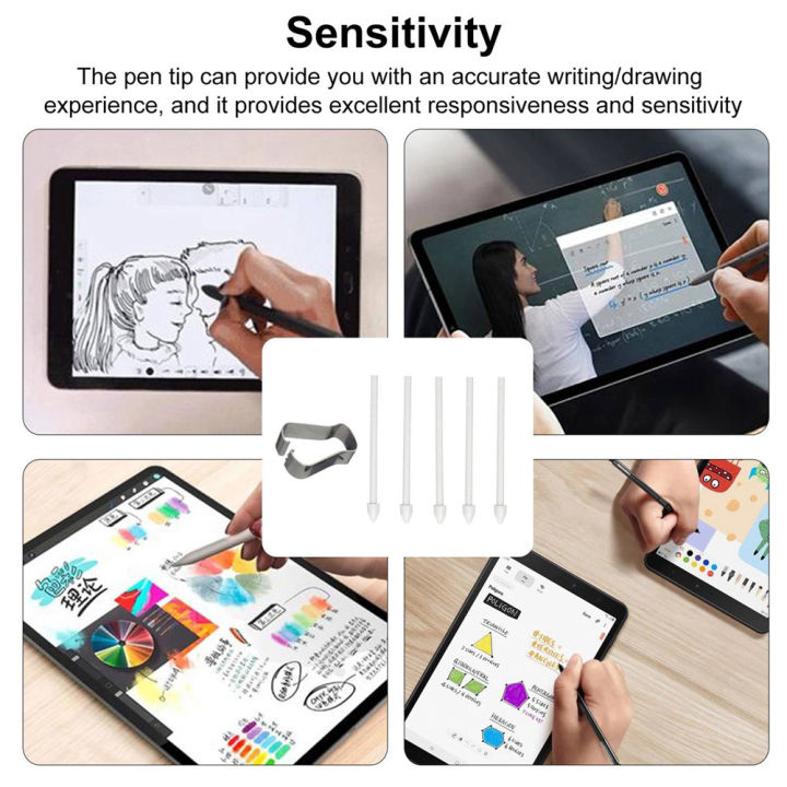 Touch%20Stylus%20Tips%20Nibs+%20Pen%20Clip%20Tab%20S7%20S7+/S6%20Lite/Note10/Note20%20Universal%20Stylus%20Tip%20White%20-%20Image%209