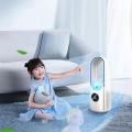 Bladeless Desktop Fan Portable Wireless Air Cooling Fan USB Charging Table Fan 6-speed Adjustable Low Noise Vertical Cooling Fan.