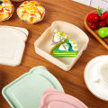 Sandwich Storage Box Silicone Lunch Box Food Storage Case Reusable Microwave Lunch Box Food Storage Container Sandwich Boxes. 