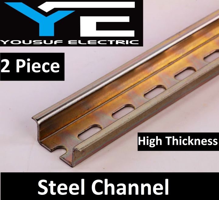 MCB Channel mounting bracket 2 piece pack sp dp tp channel steel Din rail channel high grade
