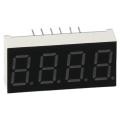 Durable 12 Pin 4 Bit Common Cathode Plastic, Metal Black Digital Tube Red LED Display 7 Segment Display Electronic Driver Board. 