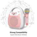 Karaoke Machine Rechargeable Portable Karaoke Speaker with Microphone - blue. 