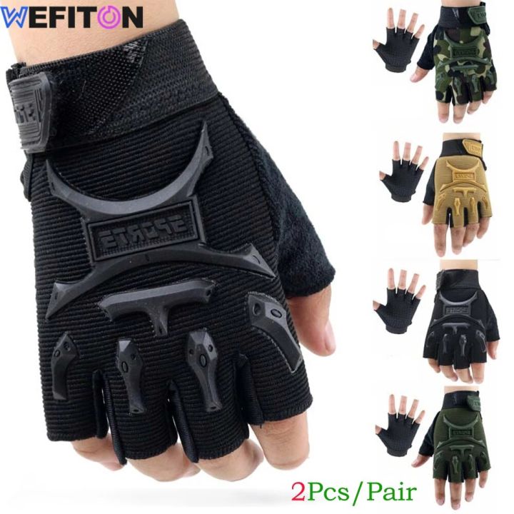 1Pair Kids Cycling Gloves Half Finger Bike Gloves Non-Slip Mitten Sport Gloves for Boys Girls Camping Fishing Cycling Biking Gym Boxing Gym Equipment
