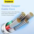 Baseus 100W USB A To Type-C Cable Charger 6A Qualcomm 3.0 QC Quick Charge Fast Charging 480 Gbps Data Transfer Elastic Silicone For Phone Tablet Laptop Digital Devices.