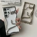 Fashions Luxury Plating 3D Hollow Snake Phone Case For Samsung S25 S24 S22 S23 Ultra FE A56 A36 A26 A16 A06 A55 Fashion Soft Shockproof Cover. 