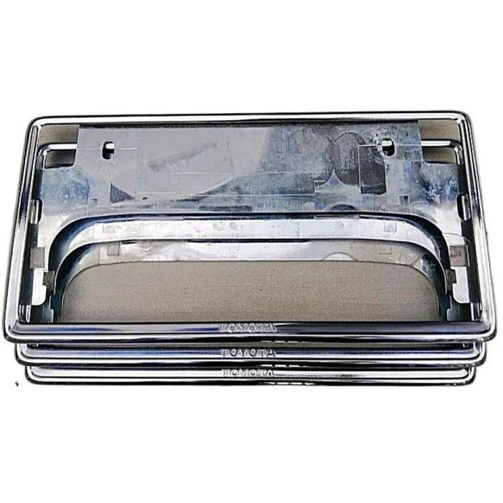 Toyota Accessories Set: Matte Gray License Plate Frame + Door Sill Protector – JYMAOYI