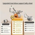 FITNESS WORLD - Rebound AB Roller Wheel for Abdominal Exercises with Knee Pad 4 Elbow Support, Phone Holder for Home Gym Strength Workouts.