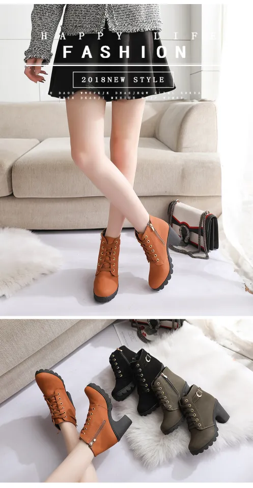 2021 Autumn New Women's Boots Korean Trendy Fashion Warm Women's