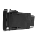 【Online】 2Pcs 12V Car Dual LED Light Bar Blue/Green On-Off Push Switch Button ABS Push Switch for Prado Light Button.