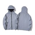 Mens Glow In The Dark Jacket Windbreaker Reflective Jacket Top Men's Clothing.