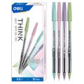 Deli EQ8-C Blue Ink 0.5mm Semi Gel Pen - 12pcs. 