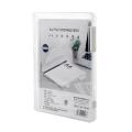 Portable A4 File Box Slim Document Organizer Case Transparent Plastic Box 12 x 9 Inch for Office Desk File Organizer Box. 