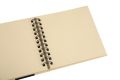 BRUSTRO Toned Paper - Kraft Sketchbook | A5, 100 GSM | 100 Sheets/200 Pages |Wiro Bound, Spiral, Premium,Acid-free Paper, Ideal for Dry media, Mandala Art, Graphite, Charcoal, Colour pencils, Gel pens.