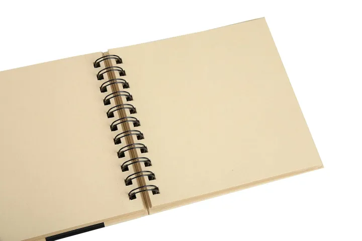 BRUSTRO%20Toned%20Paper%20-%20Kraft%20Sketchbook%20%7C%20A5,%20100%20GSM%20%7C%20100%20Sheets/200%20Pages%20%7CWiro%20Bound,%20Spiral,%20Premium,Acid-free%20Paper,%20Ideal%20for%20Dry%20media,%20Mandala%20Art,%20Graphite,%20Charcoal,%20Colour%20pencils,%20Gel%20pens%20-%20Image%202