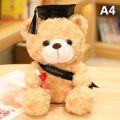 Cute Bear Plush Toy Stuffed Soft Kawaii Teddy Bear Animal Dolls Graduation Gifts For Kids Children Student Girls. 