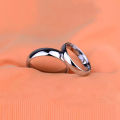 S925 Stamped White Gold Color Tibetan Silver Ring Simple 4mm Stanless Steel Rings for Men Women Couple Gift Jewelry Accessories Girlymax Store. 