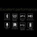 B570 Foldable HiFi Stereo Wireless Bluetooth Headphone with LCD Screen FM Radio Micro-SD Slot. 