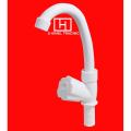 Plastic Based Water Washbasin Tap, White.