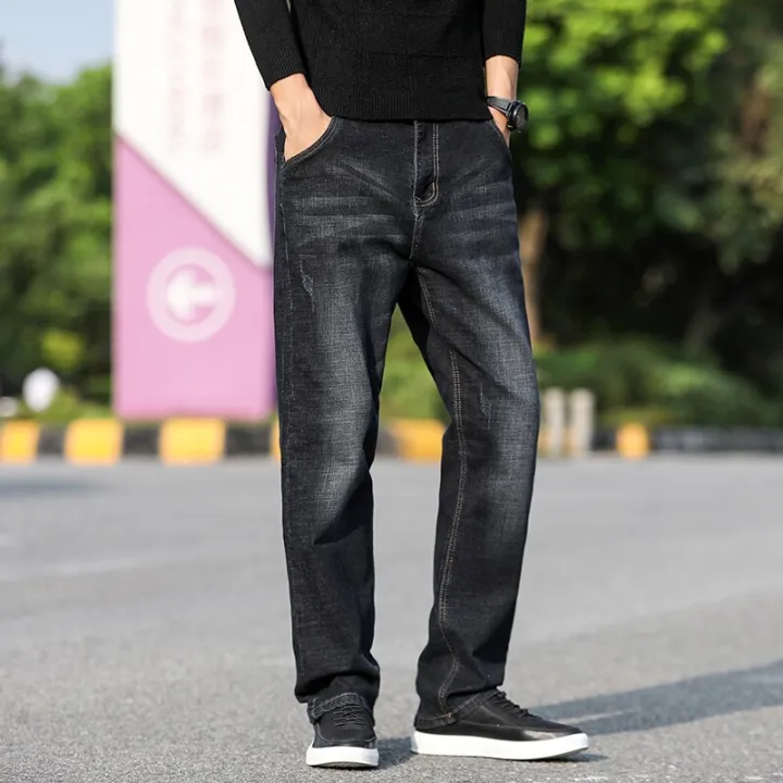 Men%20Jeans%20Black%20Classic%20Relaxed%20Fit%20Denim%20Spijkerbroeken%20Heren%20Pants%20Biker%20Stretch%20Moda%20Masculina%20Trousers%20Baggy%20Men'S%20-%20Image%204
