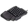 One Handed Gaming Keyboard Mini Gaming Keyboard Half Keyboard Gaming RGB Gaming Keyboard With 35 Keys Portable Keyboard. 
