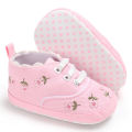 2021 2020 Kids Shoes Baby Children Girl Embroidery Flower Soft Single Crib Toddler Summer Princess First Walker Casual Shoes 0-18m. 
