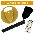 Reusable Smart Mouse Rat Trap  Plastic Flip  Slide Bucket Lid  Mouse Trap Humane Or Lethal   Auto Reset Door Style Multi Catch（Yellow）. 