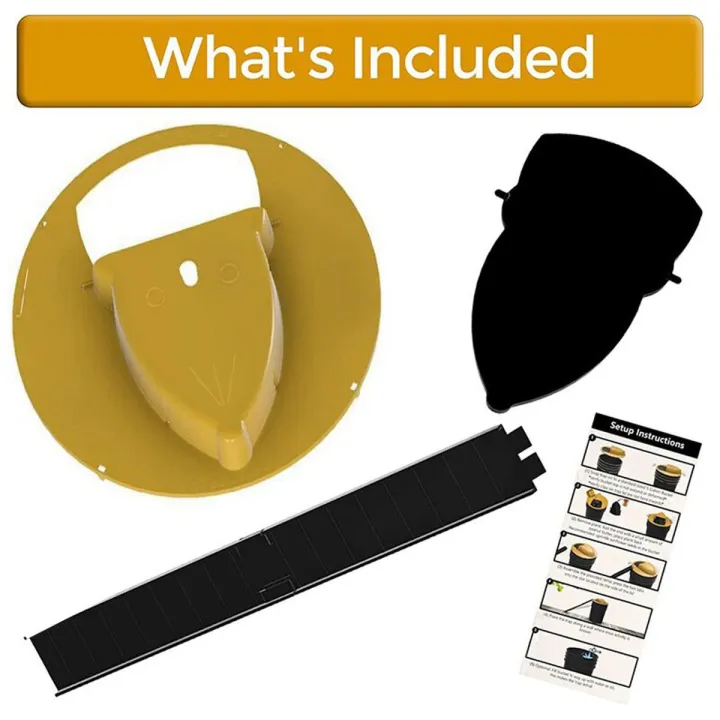 Reusable Smart Mouse Rat Trap  Plastic Flip  Slide Bucket Lid  Mouse Trap Humane Or Lethal   Auto Reset Door Style Multi Catch（Yellow）
