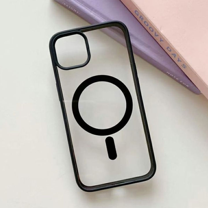 For%20Apple%20iPhone%2011%20Pro%20Max%20MagSafe%20Compatible%20Shockproof%20Transparent%20Slim%20Fit%20Wireless%20Charging%20supported%20Frosted%20Border%20Phone%20Back%20Case%20Mobile%20Cover%20-%20Image%205