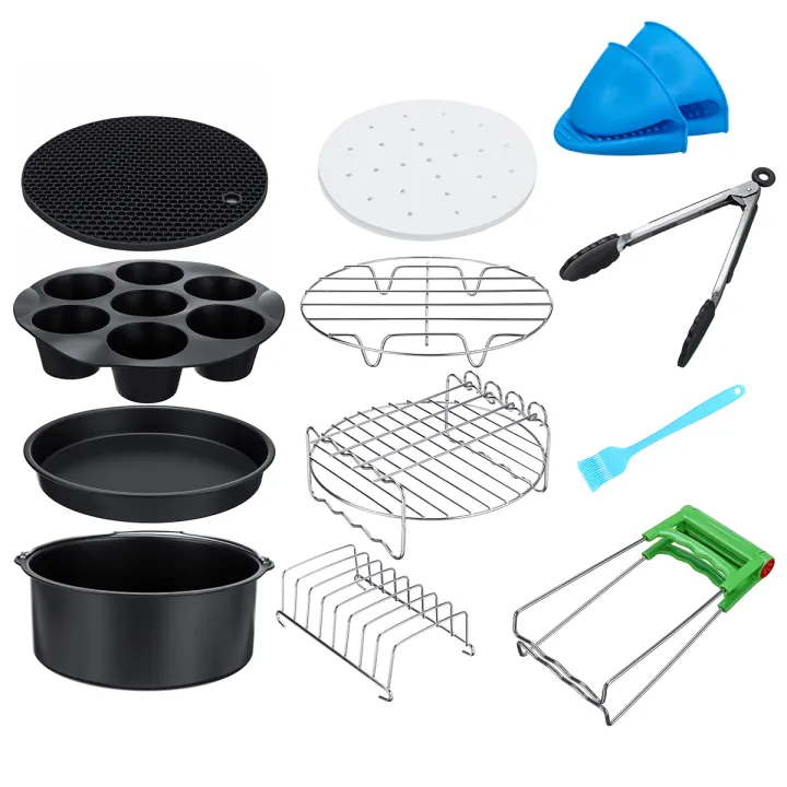 Functional%20116pcs%208in%20Air%20Fryer%20Accessories%20Cooking%20Baking%20Set%20Dish%20Pan%20Rack%20For%205.2-5.8QT%20-%20Image%204