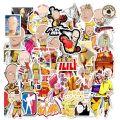 24Pcs/Pack Random ONE PUNCH MAN PVC Waterproof Stickers For Luggage Skateboard Laptop Motorcycle. 