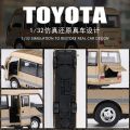 1:32 Toyota Coaster Bus Alloy Car Diecast Model Car Toy ulation Metal Business Bus Vehicle Toys For Kids Gifts. 