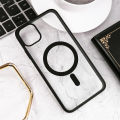 For Apple iPhone 11 PRO Transparent Magnetic Phone Case with Box for Magsafe Case For iPhone11 Pro Black Cases.
