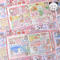 Tirado Abu Material Book DIY Cartoon Girl and Paper Handheld Account Sticker Cute Set.