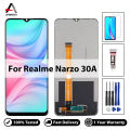 6.5" For Realme Narzo 30A LCD Display Touch Screen Digitizer Assembly Replacement Repair Parts For RMX3171 With Free Tools.