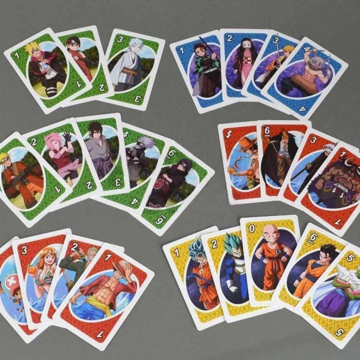 UNO%20Anime%20Card%20Game%20One%20Piece%20Naruto%20Dragon%20Ball%20Demon%20Slayer%20Uno%20Card%20Games%20110%20Cards%20-%20Image%202