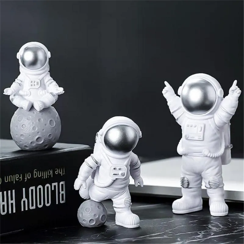 Astronaut Statue Resin Spaceman Miniature Figurines For Bedroom