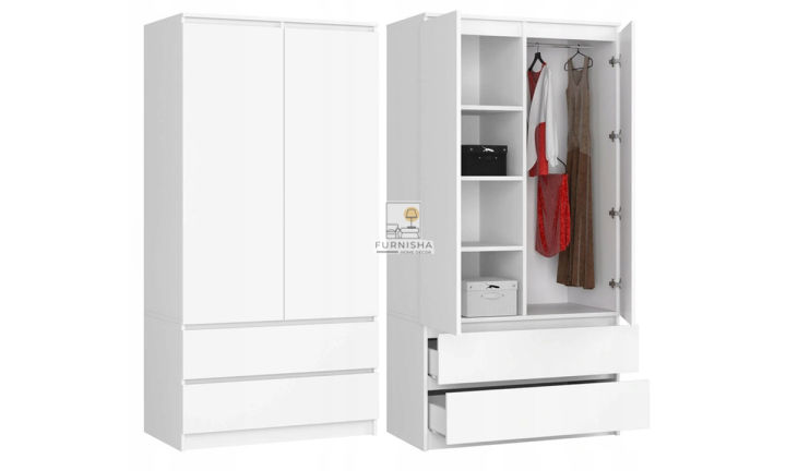 Furnisha%20Modern%20&%20Contemporary%20style%202%20Door%20with%202%20Drawer%20Almira%20/%20Wardrobe%20-%20Image%202
