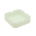 Luminous Silicone Ashtray Heat Resistant Anti-fall Round Design Ash tray Cigarette accessories. 