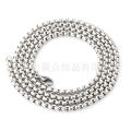 2.5mm stainless steel square pearl chain necklace chain titanium steel jewelry accessories Korean style trendy sweater chain.