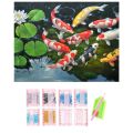 Individual 2 set DIY 5D Full Diamond Painting Kit Diamond Art Kits Paint Diamonds Embroidery-Koi Fish & Water Koi. 