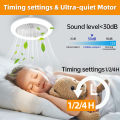 LED Ceiling Fan Lamp With Remote Control E27 Silent 30W Wall Fan Lights for Living Room Bedroom Dimming Smart Ceiling Lamp Fans.