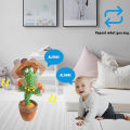 Dancing Cactus Talking Cactus Baby Toys Sing 120pcs Music Songs Recording USB Charger Repeats What You say Presents for Kids.